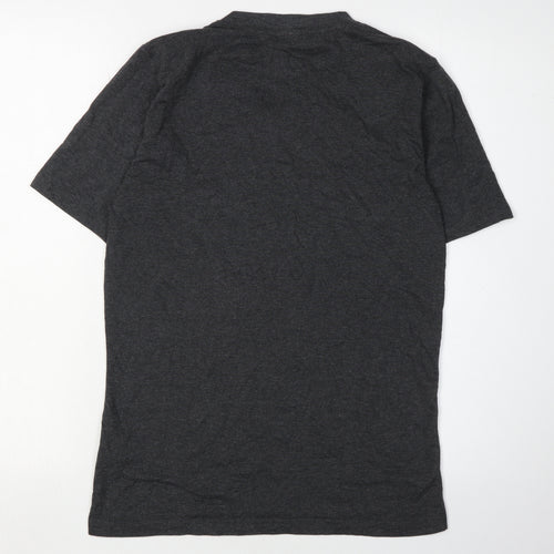 Manchester United Men’s Grey V-Neck T-Shirt Size S