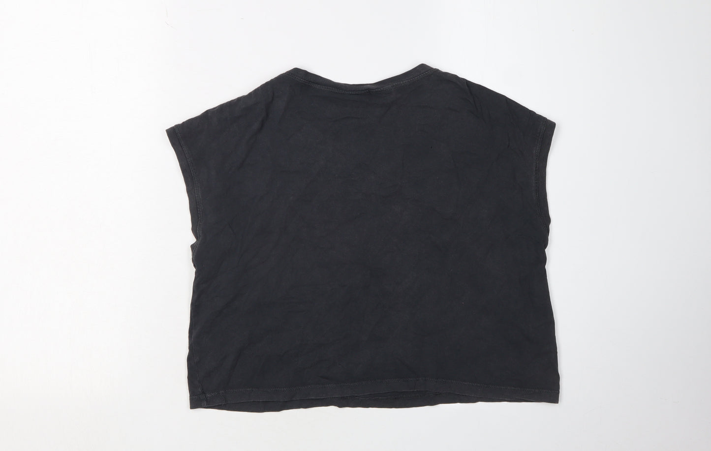 Barbie Girls Black Cropped T-Shirt 11-12 Years Graphic Logo