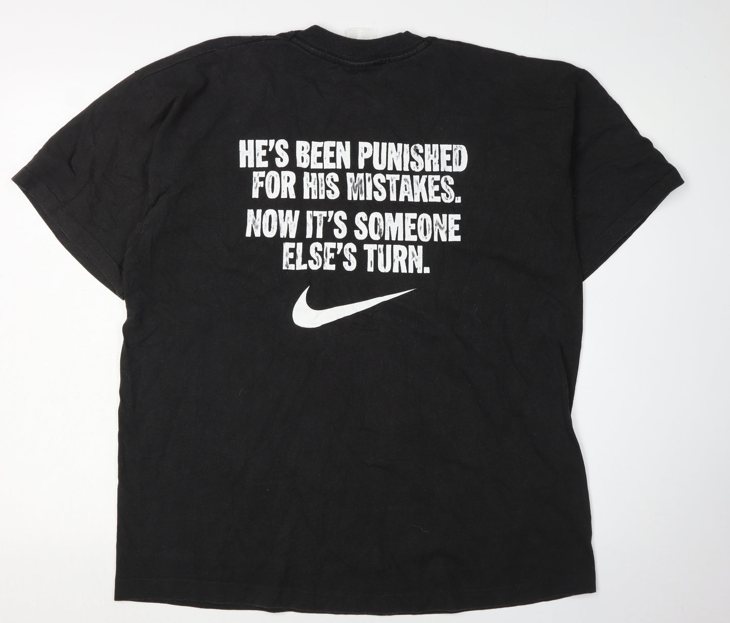 Nike Men's Black Graphic Print T-Shirt L