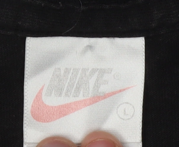 Nike Men's Black Graphic Print T-Shirt L