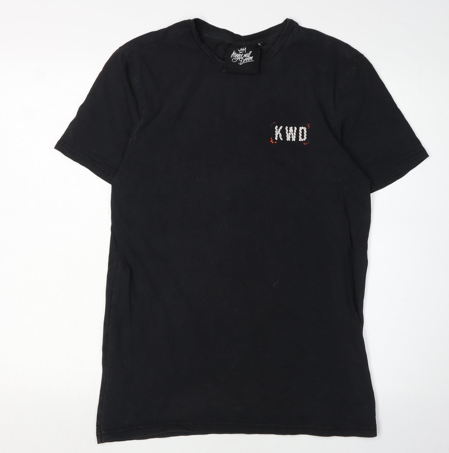 Kings Will Dream Men's Black Logo T-Shirt, Size S