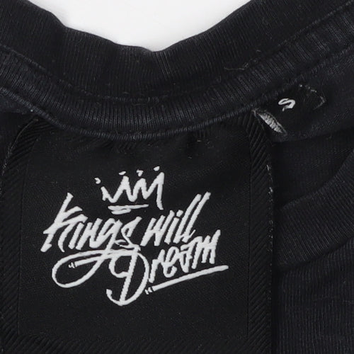 Kings Will Dream Men's Black Logo T-Shirt, Size S