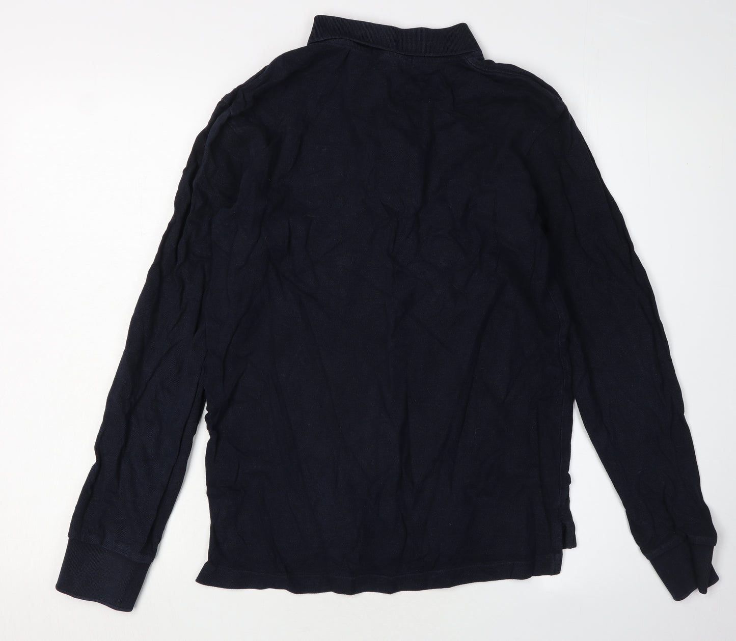 Ralph Lauren Men's Black Long Sleeve Polo - Size S