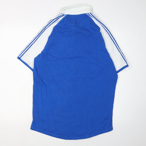 Oxen Unisex Blue Rugby Polo Shirt L