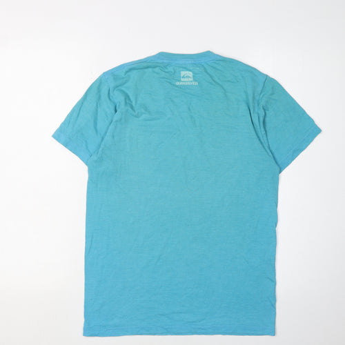 Quiksilver Men's Blue Graphic Print T-Shirt Small