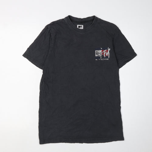 Tommy Jeans Men's Black MTV Graphic T-Shirt, Size S