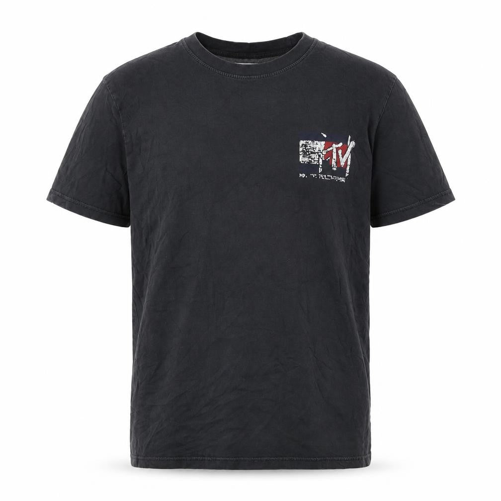 Tommy Jeans Men's Black MTV Graphic T-Shirt, Size S