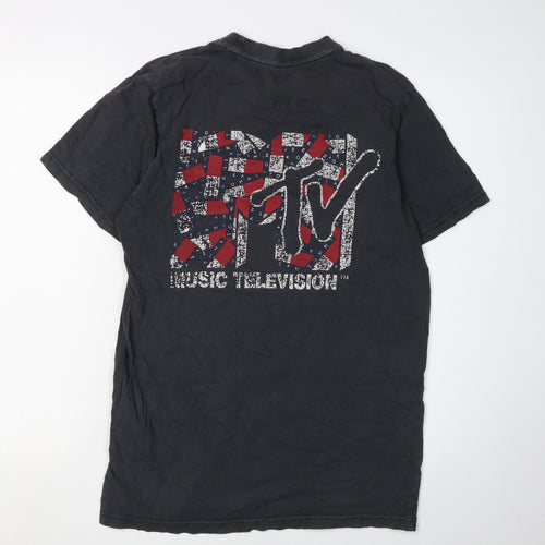 Tommy Jeans Men's Black MTV Graphic T-Shirt, Size S