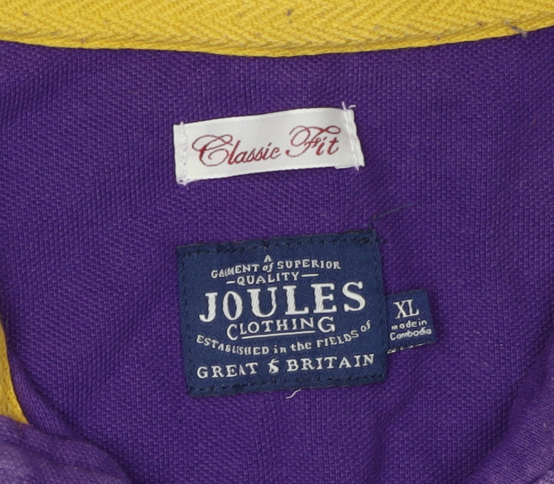 Joules Men's Classic Purple Polo Shirt XL