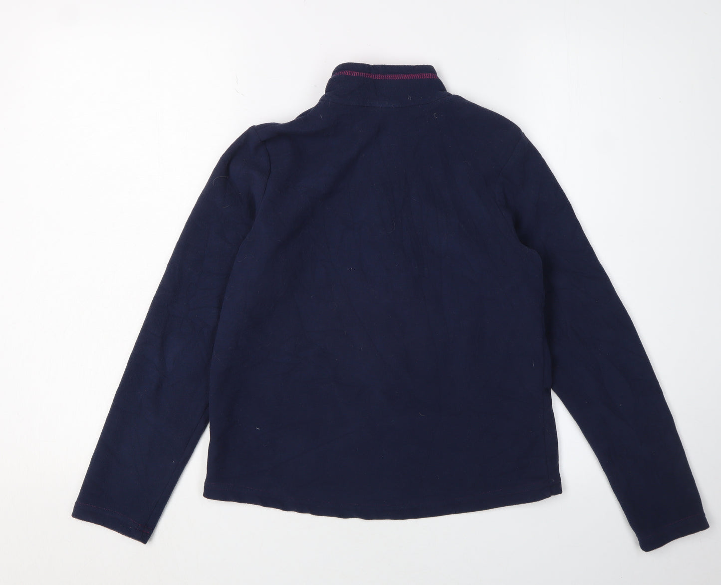Quechua Girls Blue Fleece Zip Sweatshirt - Size 10-11 Years