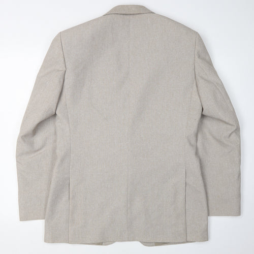 C&A Men's Beige Suit Jacket, Size 38R, Regular Fit