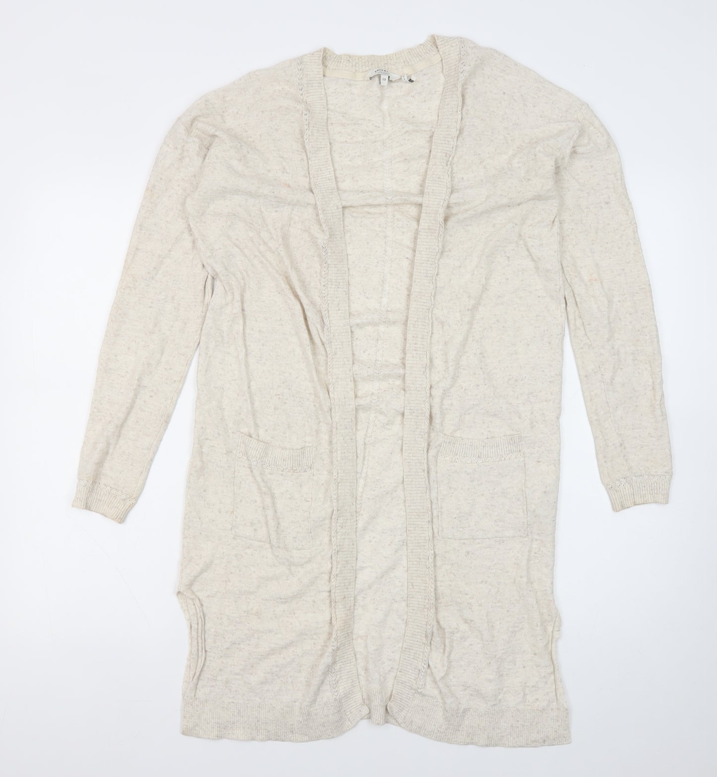 FatFace Women's Beige Cardigan Size 10 Relaxed