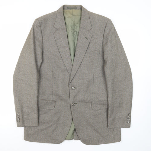 St Michael Men's Grey Herringbone Blazer 38R
