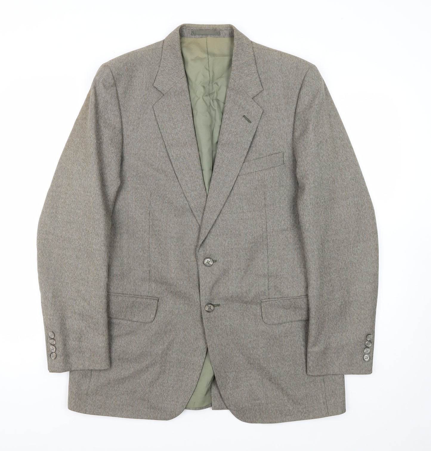 St Michael Men's Grey Herringbone Blazer 38R