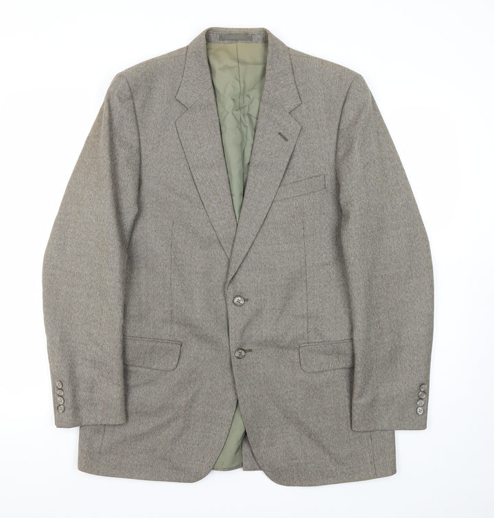 St Michael Men's Grey Herringbone Blazer 38R