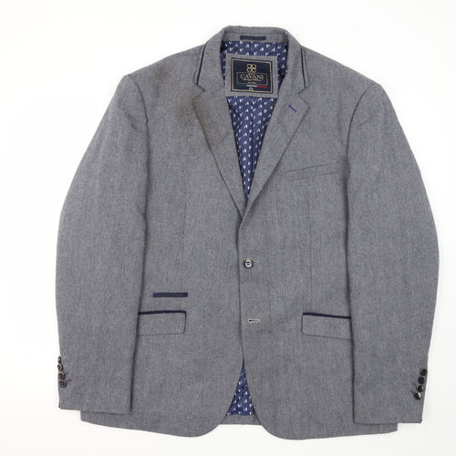 Cavani Grey Men's Blazer 46R Regular Fit