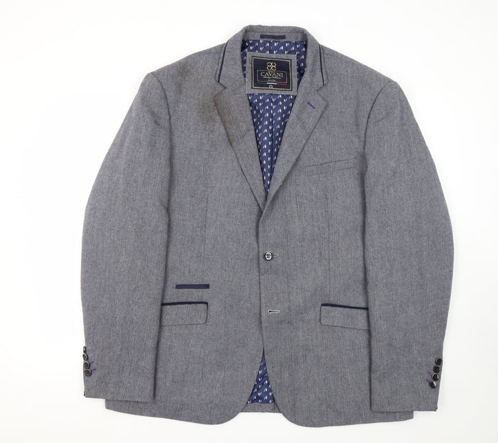 Cavani Grey Men's Blazer 46R Regular Fit