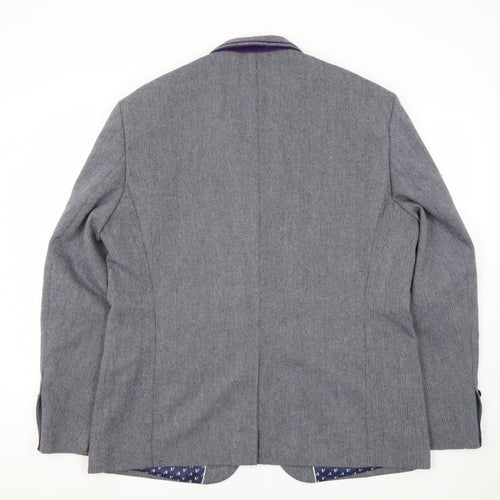 Cavani Grey Men's Blazer 46R Regular Fit
