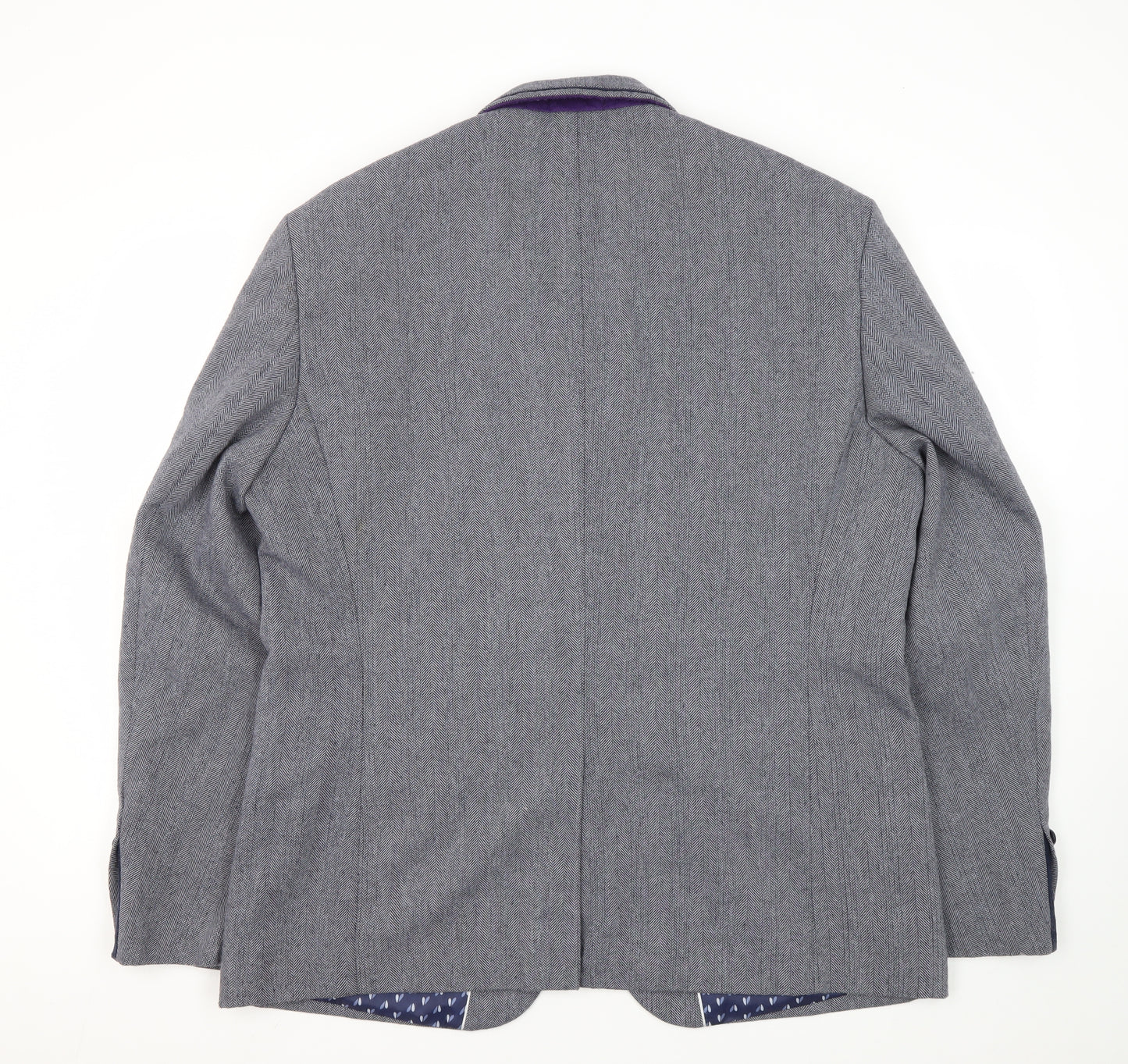 Cavani Grey Men's Blazer 46R Regular Fit
