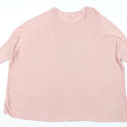Apricot Women's Pink Pullover Jumper Size L