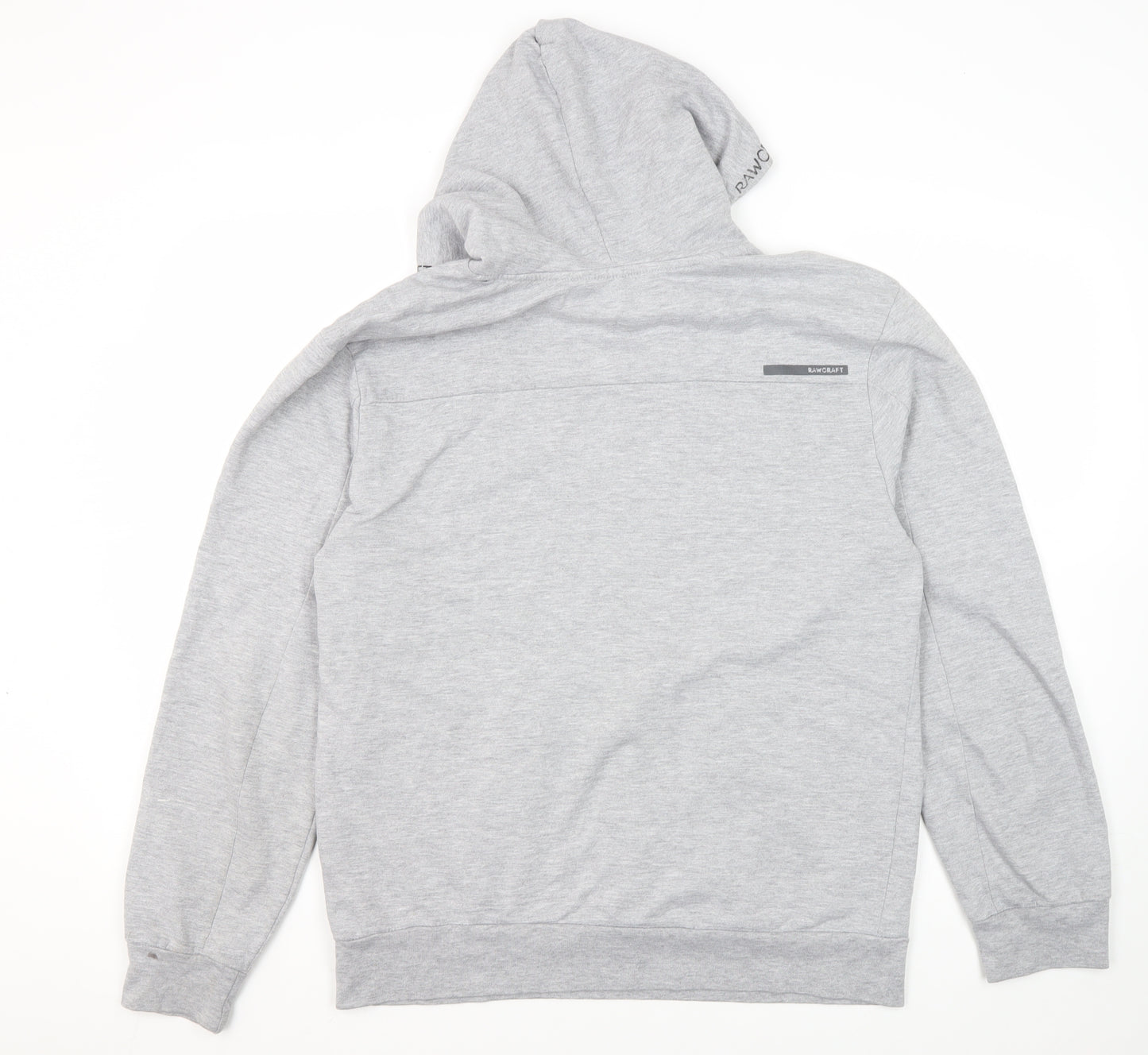 RAWCRAFT Men's Grey Pullover Hoodie - Size L