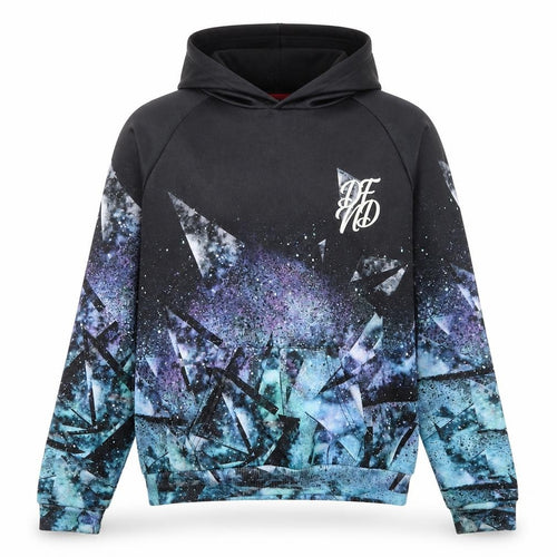 Boys DFND Black Graphic Hoodie 13-14 Years - Stylish Casual Wear