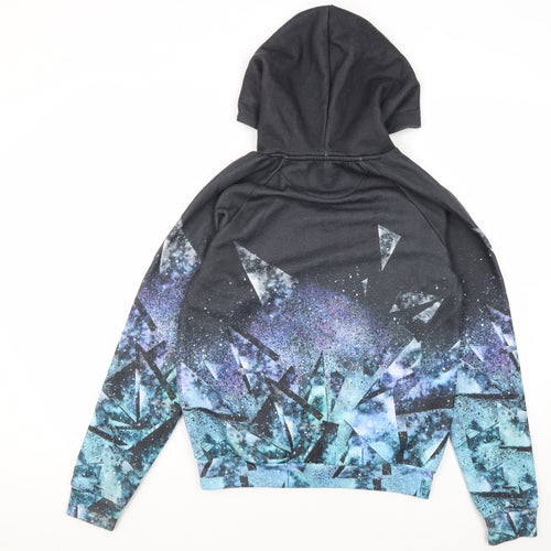 Boys DFND Black Graphic Hoodie 13-14 Years - Stylish Casual Wear