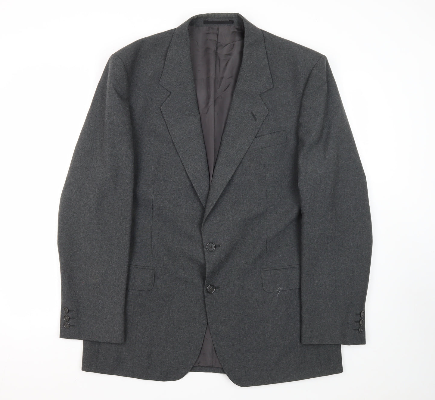 Alpha Plus Men's Grey Blazer, 42R, Single-Breasted