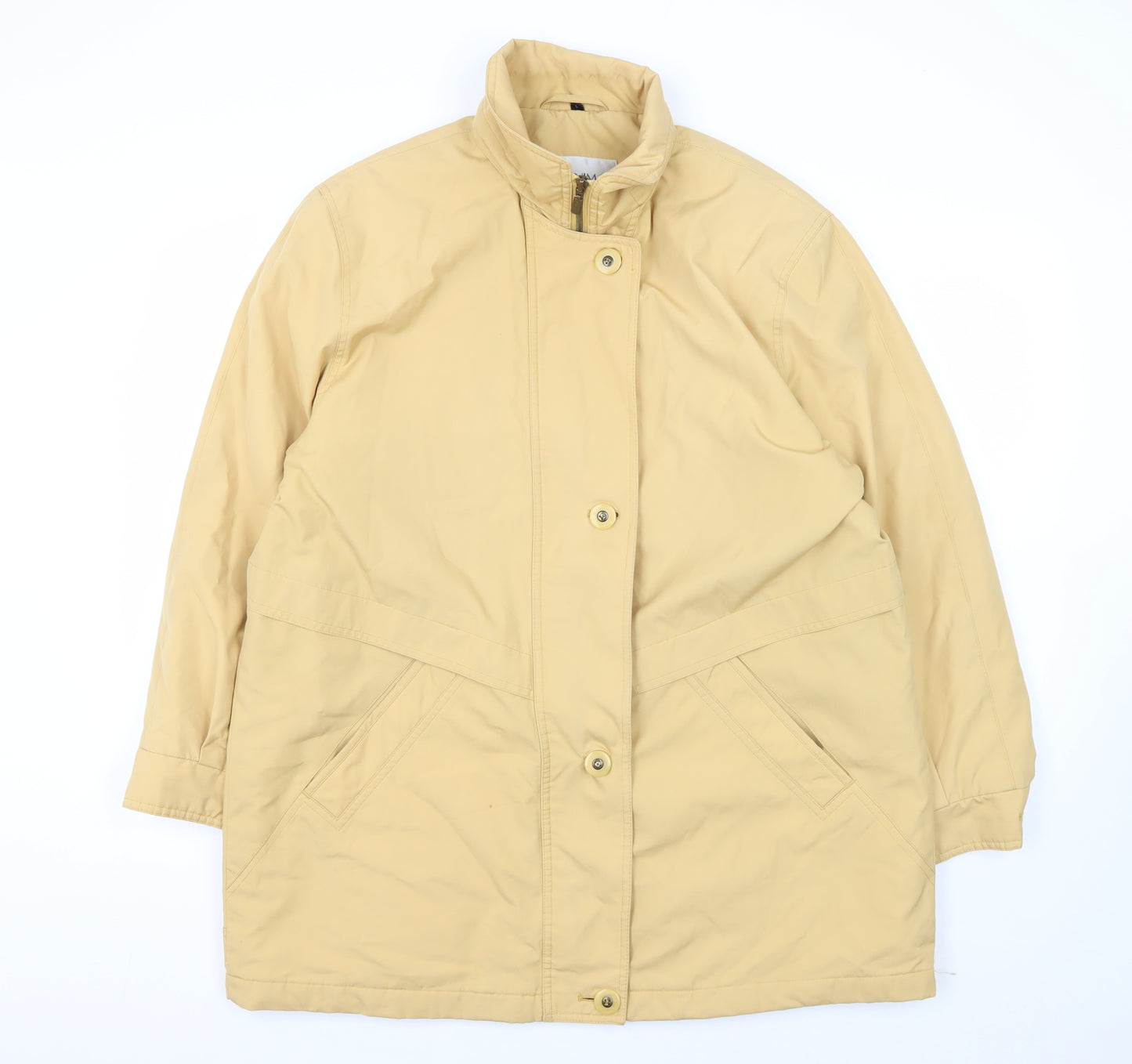 Dannimac Men's Beige Mid-Length Cotton Coat, L, Casual