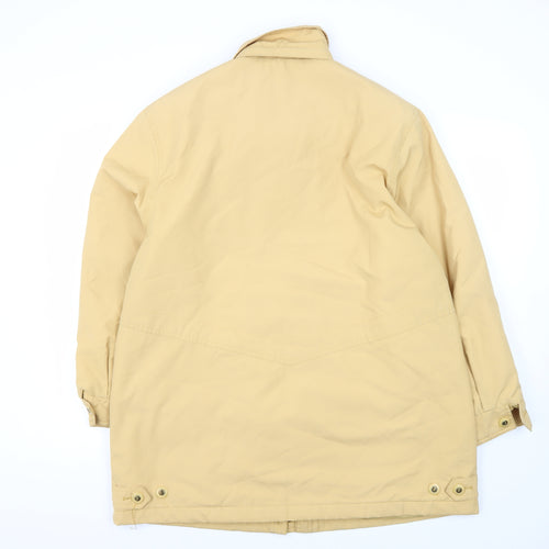 Dannimac Men's Beige Mid-Length Cotton Coat, L, Casual
