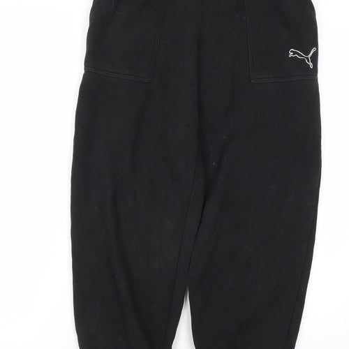Puma Men's Black XS Sweatpants with Logo