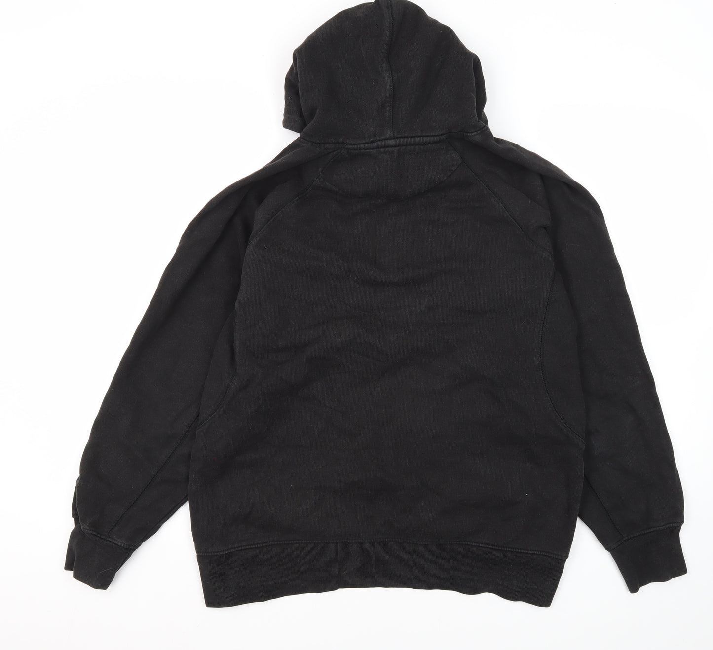Site Men's Black Pullover Hoodie M Hooded Fleece