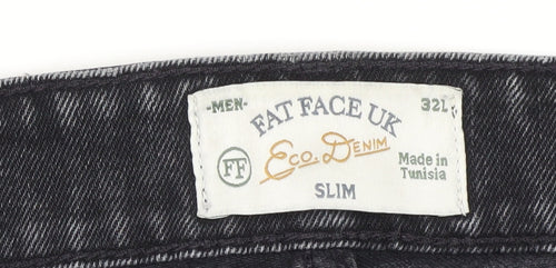 Fat Face Men's Black Slim Jeans Size 32