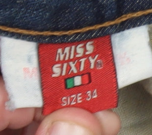 Miss Sixty Women's Blue Denim Jeans Size 34