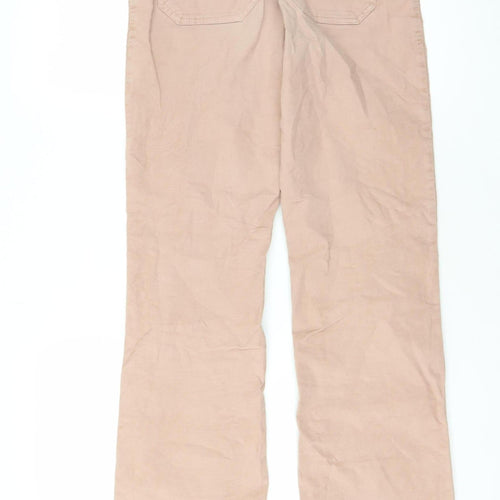 Brownie Women's Beige Straight Trousers XS