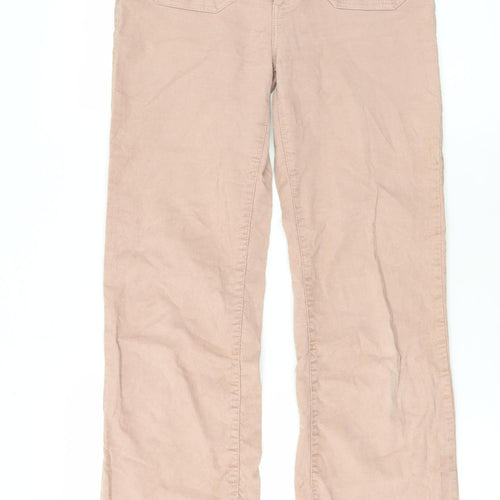 Brownie Women's Beige Straight Trousers XS