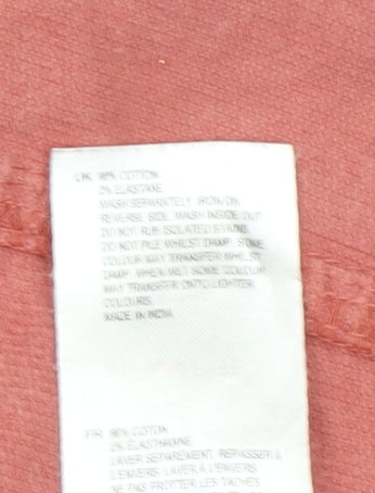 White Stuff Women's Red Corduroy Skirt - Size 10 A-Line