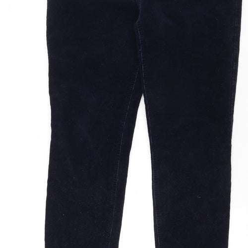 WoolOvers Women's Black Corduroy Cropped Trousers Size 12