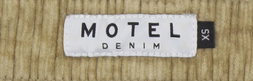 Motel Women's Beige Corduroy Trousers XS