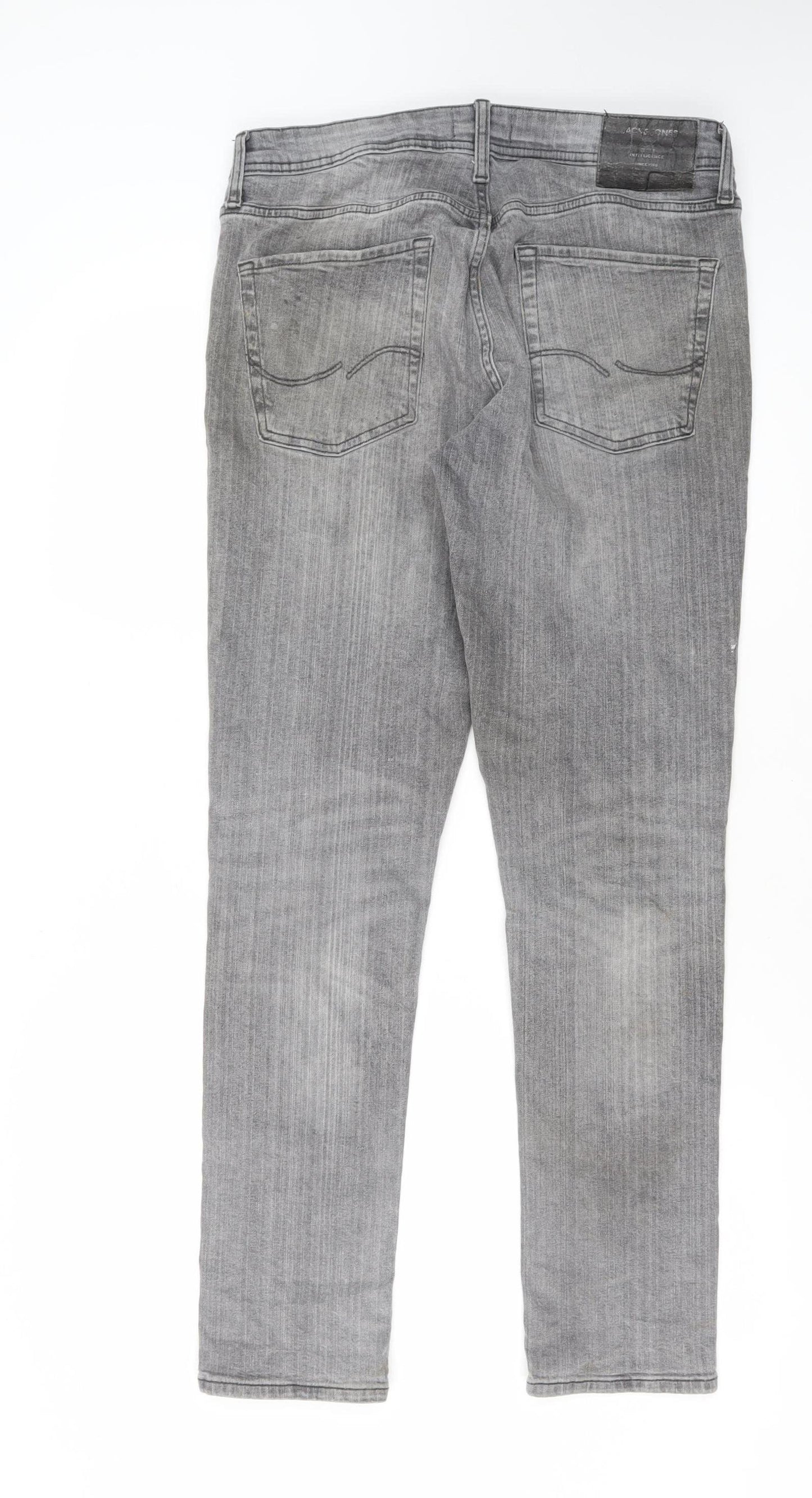 Jack & Jones Men's Grey Skinny Jeans - Size 32