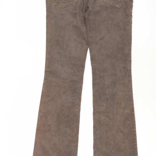 Next Women's Brown Corduroy Bootcut Trousers Size 6