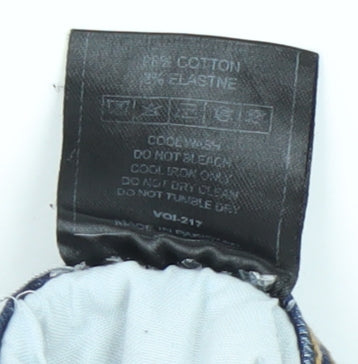 Voi Men's Blue Distressed Straight Jeans Size 32