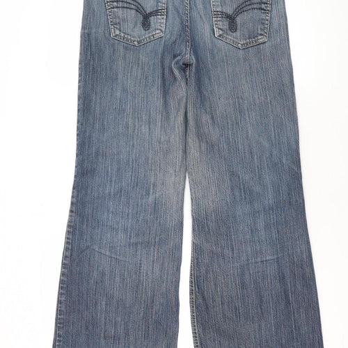 Next Women's Blue Flared Jeans Size 10 Regular