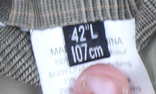 Next Men's Brown Corduroy Blazer 42L Classic Fit