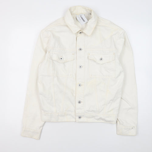 Collusion Women’s Ivory Cotton Basic Jacket XS