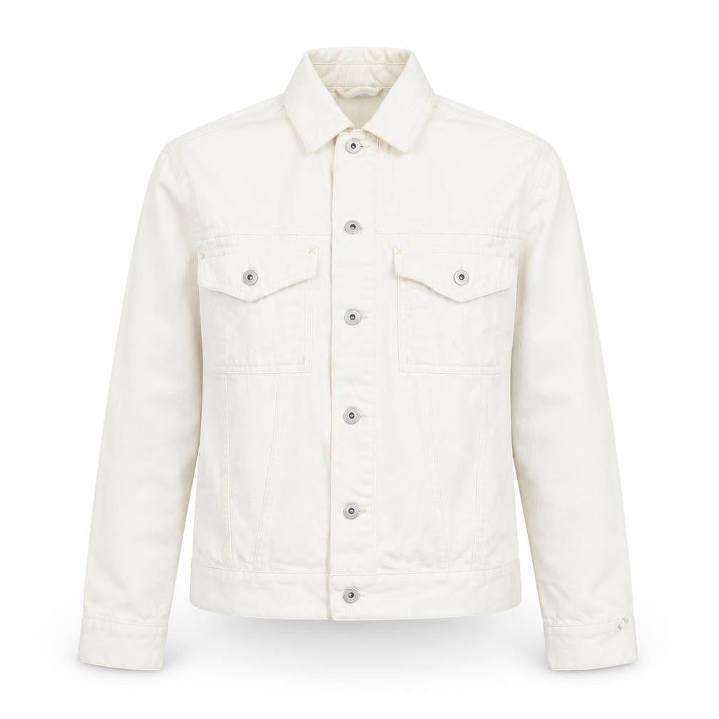 Front view of Collusion Women’s Ivory Cotton Basic Jacket XS