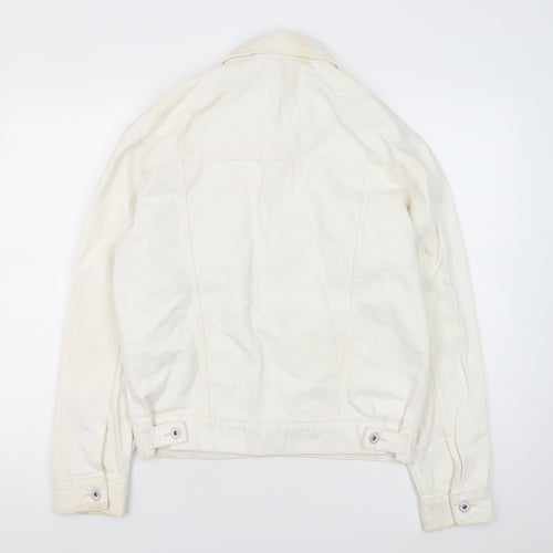 Collusion Women’s Ivory Cotton Basic Jacket XS