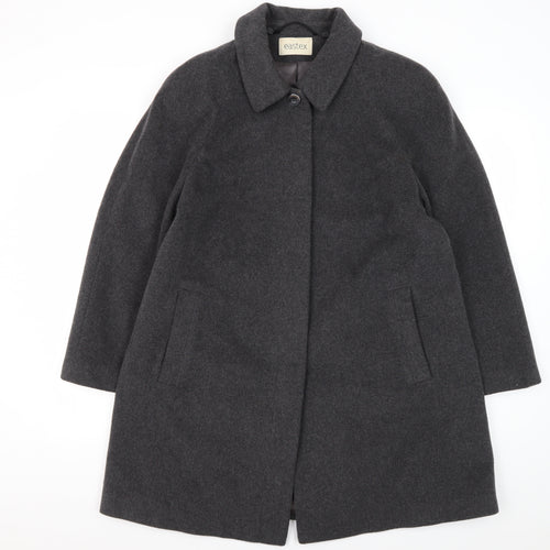 Eastex Women's Grey Wool Cashmere Overcoat, Size 12