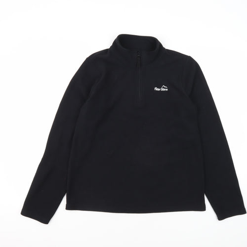Peter Storm Boys Black 1/2 Zip Sweatshirt - 13 Years