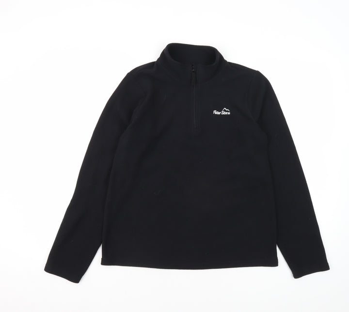 Peter Storm Boys Black 1/2 Zip Sweatshirt - 13 Years